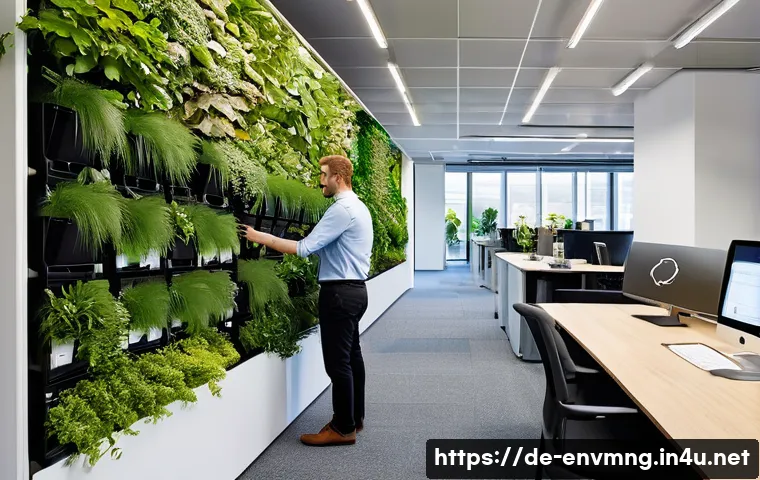 환경경영 실무 경험을 위한 가이드 - **Image Prompt: Sustainable German Business Environment**
A modern, well-lit office space in a G...